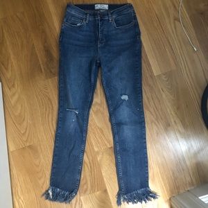 Free people frayed jeans